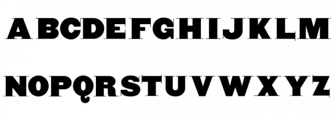 BlaxxerifaBeta Font LOWERCASE
