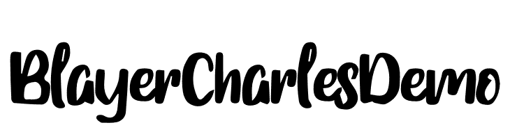 Blayer Charles Demo  नि: शुल्क फ़ॉन्ट्स डाउनलोड