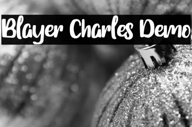 Blayer Charles Demo フォント examples