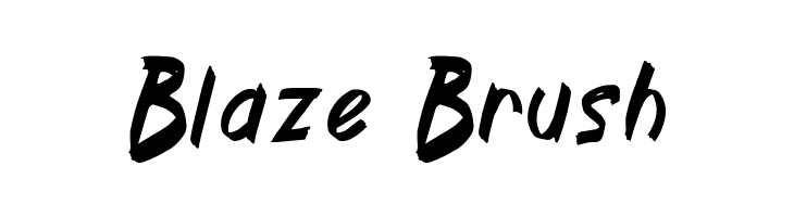Blaze Brush  font caratteri gratis