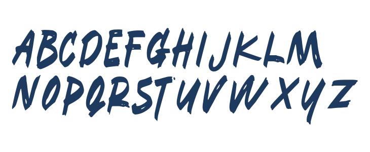 Blaze Brush Uppercase