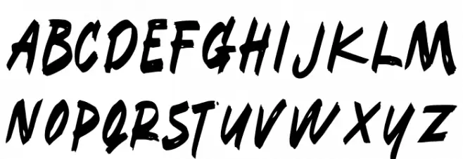 Blaze Brush Fonte MAIÚSCULAS