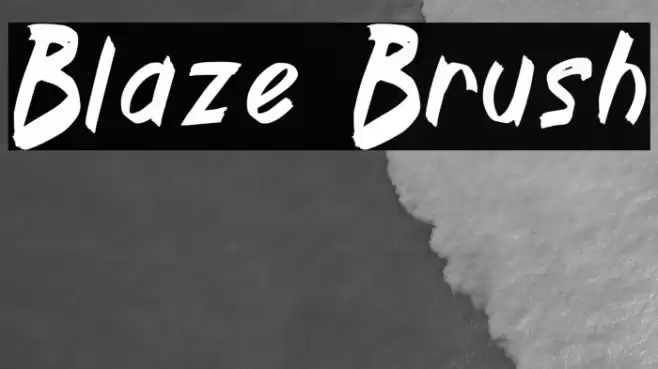 Blaze Brush Fonte examples