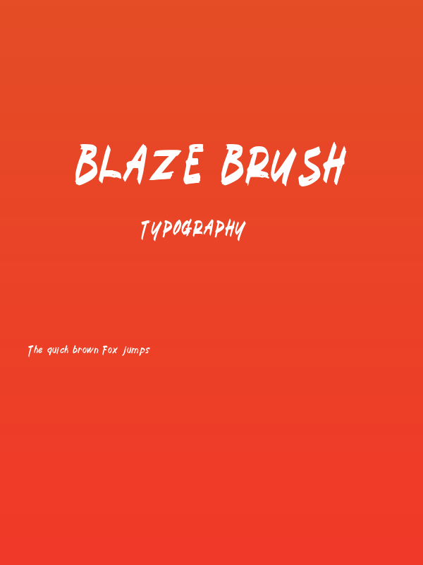 Blaze Brush Poster