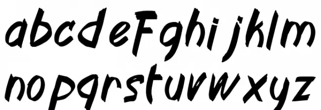 Blaze Brush Fonte MINÚSCULAS