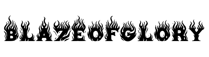 Blaze of Glory  les polices de caractères gratuit tlcharger