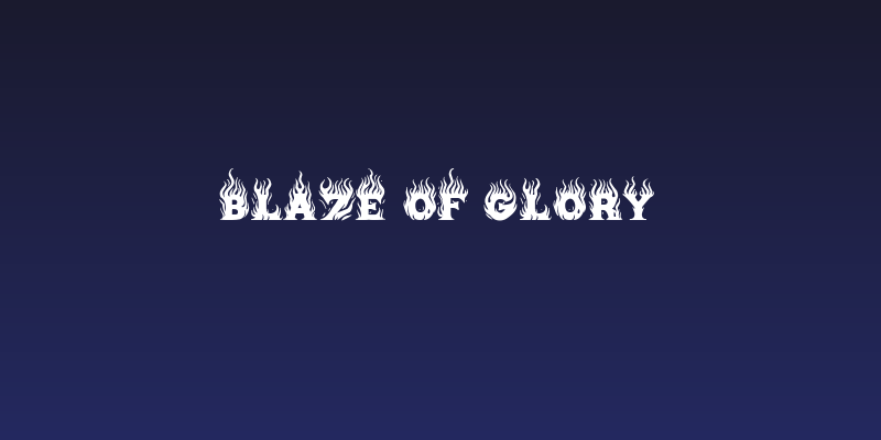 Blaze of Glory Social Header