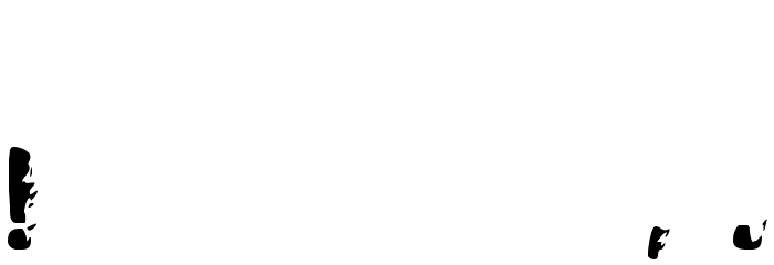 Blaze Font OTHER CHARS