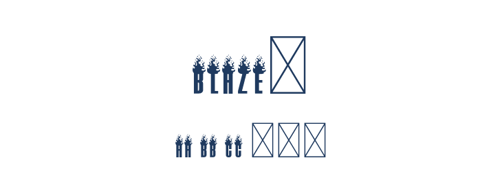 Blaze1 Font Preview