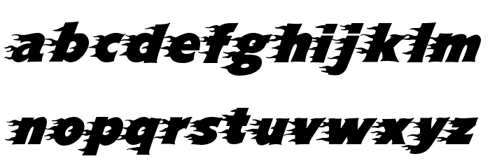 Blazed Font LOWERCASE