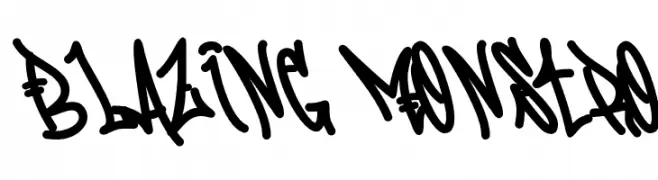 Blazing Monstro  フリーフォントのダウンロード