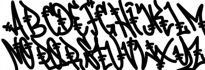 Blazing Monstro फ़ॉन्ट अपरकेस