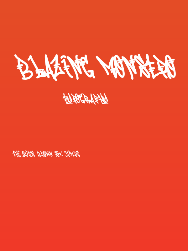 Blazing Monstro Poster