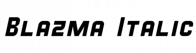 Blazma Italic  Frei Schriftart Herunterladen