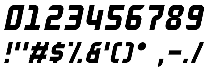 Blazma Italic Font OTHER CHARS