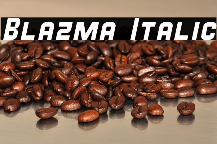 Blazma Italic Example 1