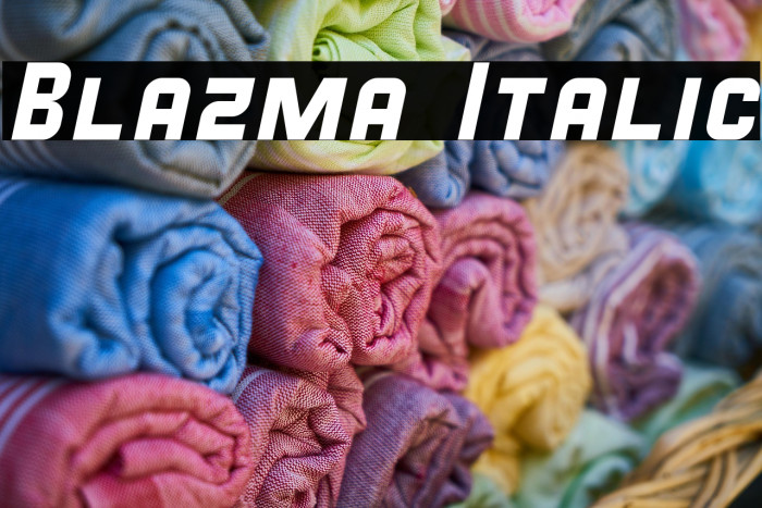 Blazma Italic Example 2