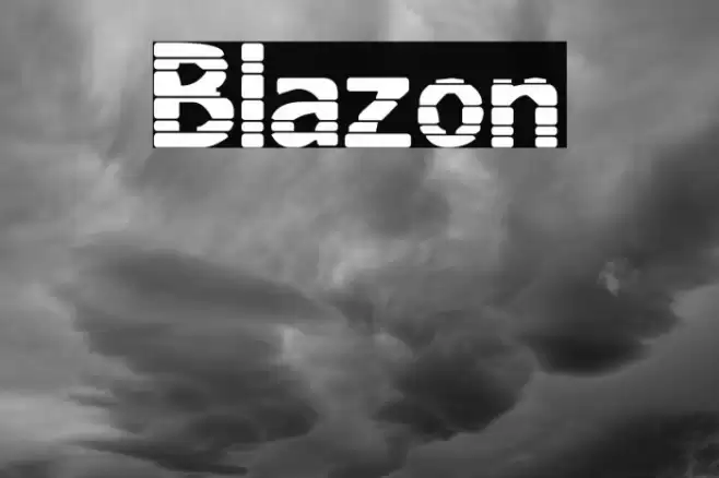 Blazon Font examples