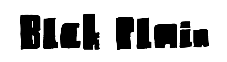 Blck Plain  フリーフォントのダウンロード