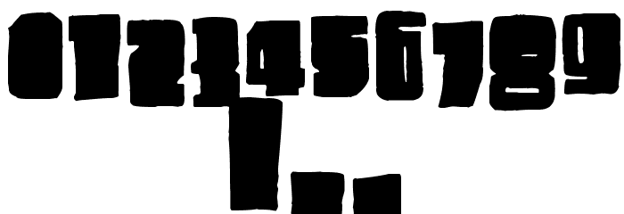 Blck Plain Font OTHER CHARS