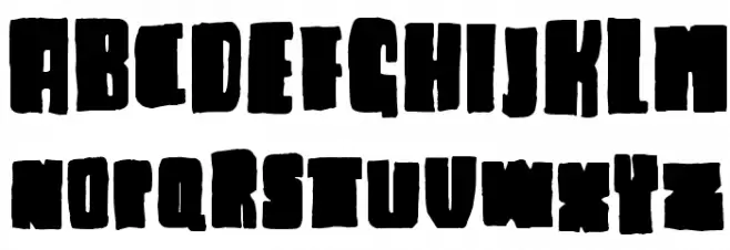 Blck Plain Шрифта ВЕРХНИЙ