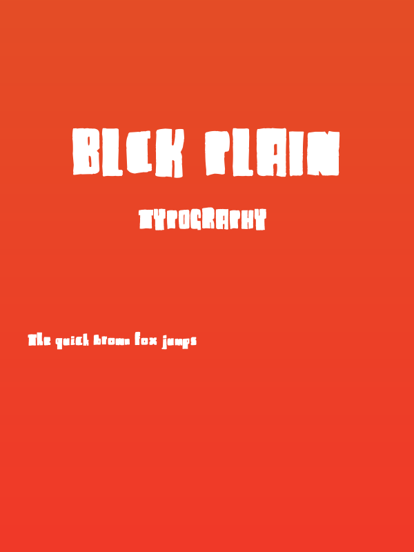 Blck Plain Poster