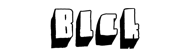 Blck  フリーフォントのダウンロード