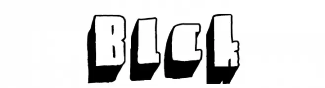 Blck  フリーフォントのダウンロード