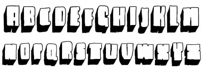 Blck Шрифта ВЕРХНИЙ
