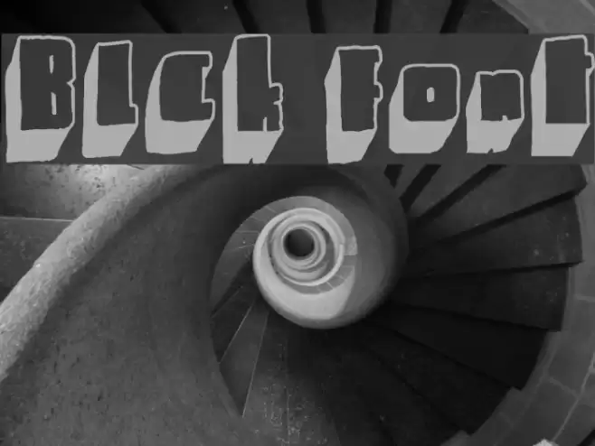 Blck Font examples