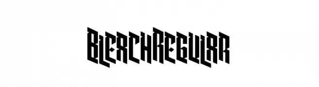 Bleach Regular  Frei Schriftart Herunterladen