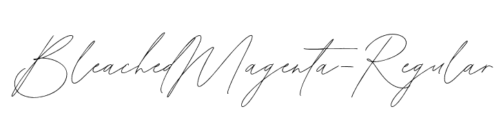 BleachedMagenta-Regular  免费字体下载
