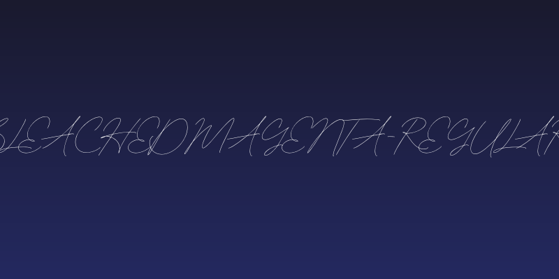 BleachedMagenta-Regular Social Header