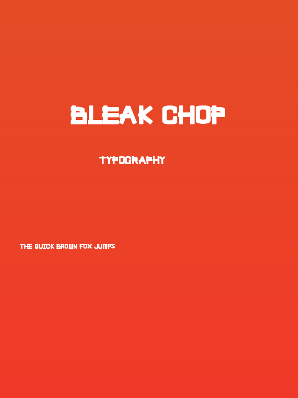 Bleak Chop Poster