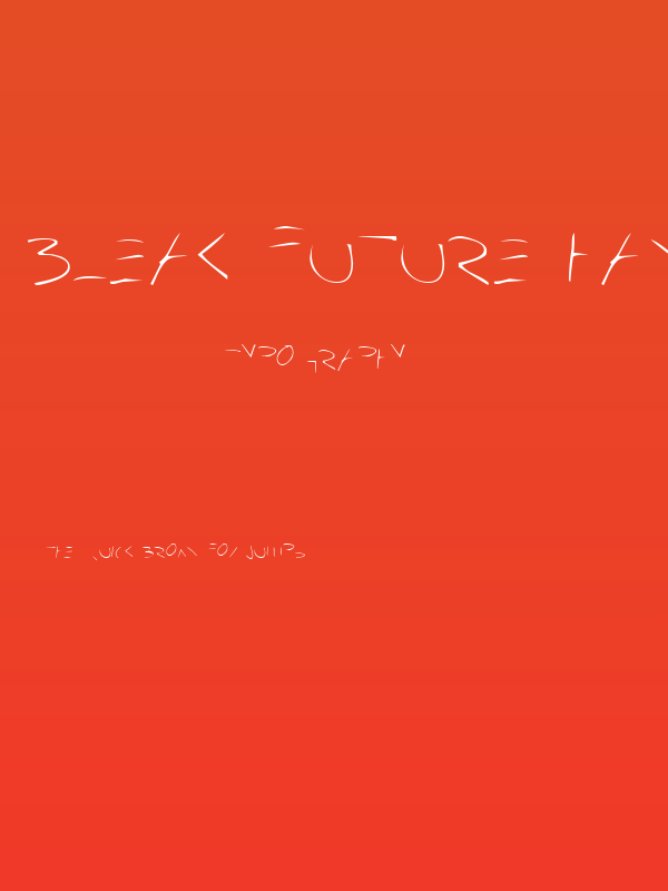Bleak Future Hand Poster