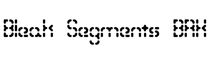 Bleak Segments BRK Font