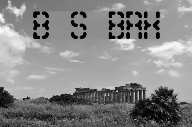 Bleak Segments BRK Шрифта examples