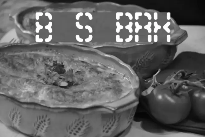 Bleak Segments BRK Шрифта examples