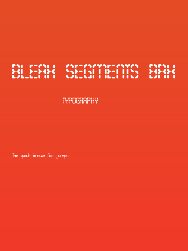 Bleak Segments BRK Poster