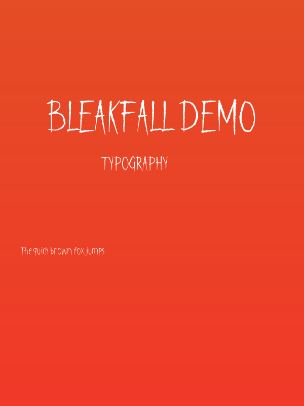 Bleakfall Demo Poster