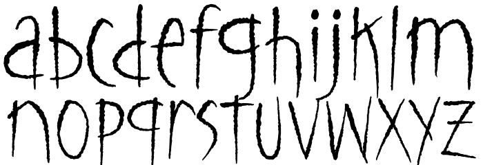 Bleakfall Demo Font LOWERCASE