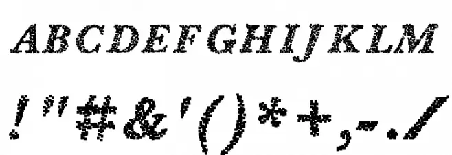 BlearyDays Font OTHER CHARS