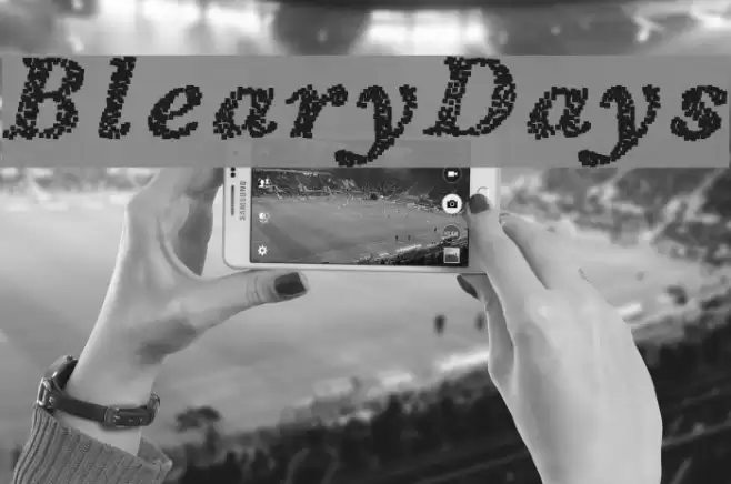 BlearyDays Font examples