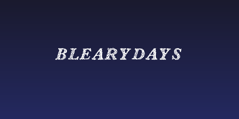 BlearyDays Social Header