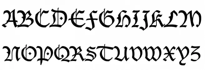 Blecklet Шрифта ВЕРХНИЙ