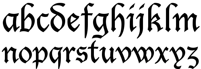 Blecklet Font LOWERCASE