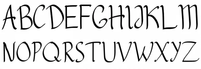 Bleddug Schriftart Groß