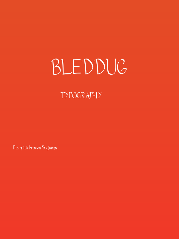 Bleddug Poster