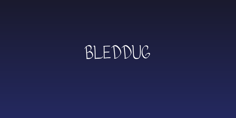Bleddug Social Header