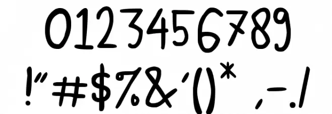 Blee Guys Font OTHER CHARS